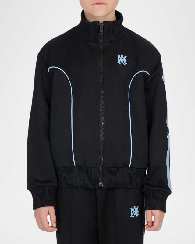 Kid's Bones Embroidered Track Jacket, Size 4-12